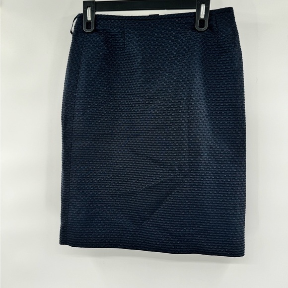 Tahari blue pencil skirt navy sparkle size 4 - Picture 9 of 11